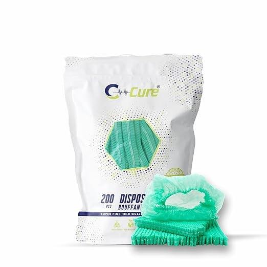 Disposable_green_bouffant_cap_head_cap