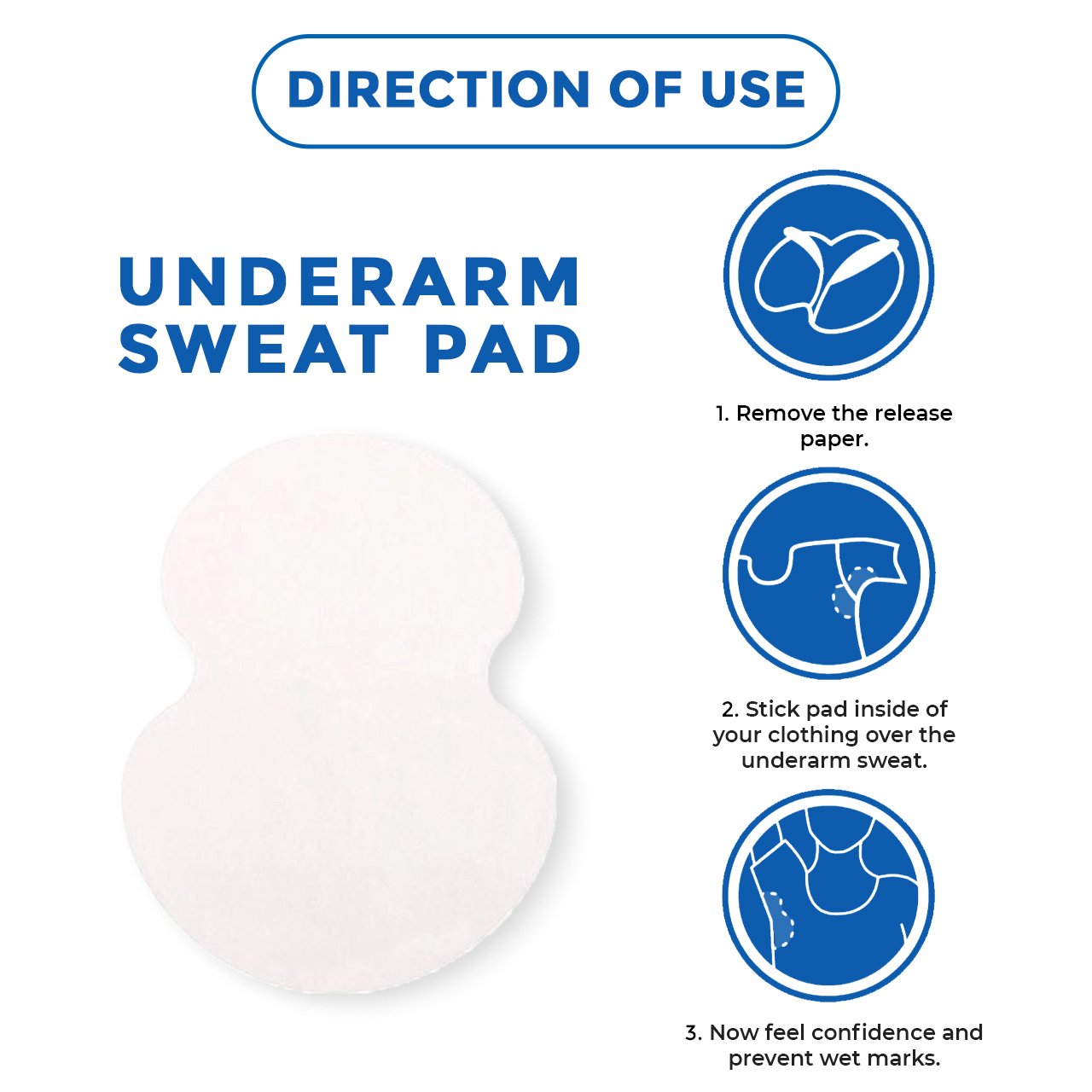 Leios Disposable Underarm Sweat Pad-Usage