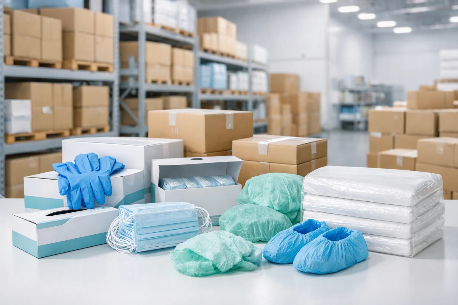 Medical disposable products organized for repeat orders