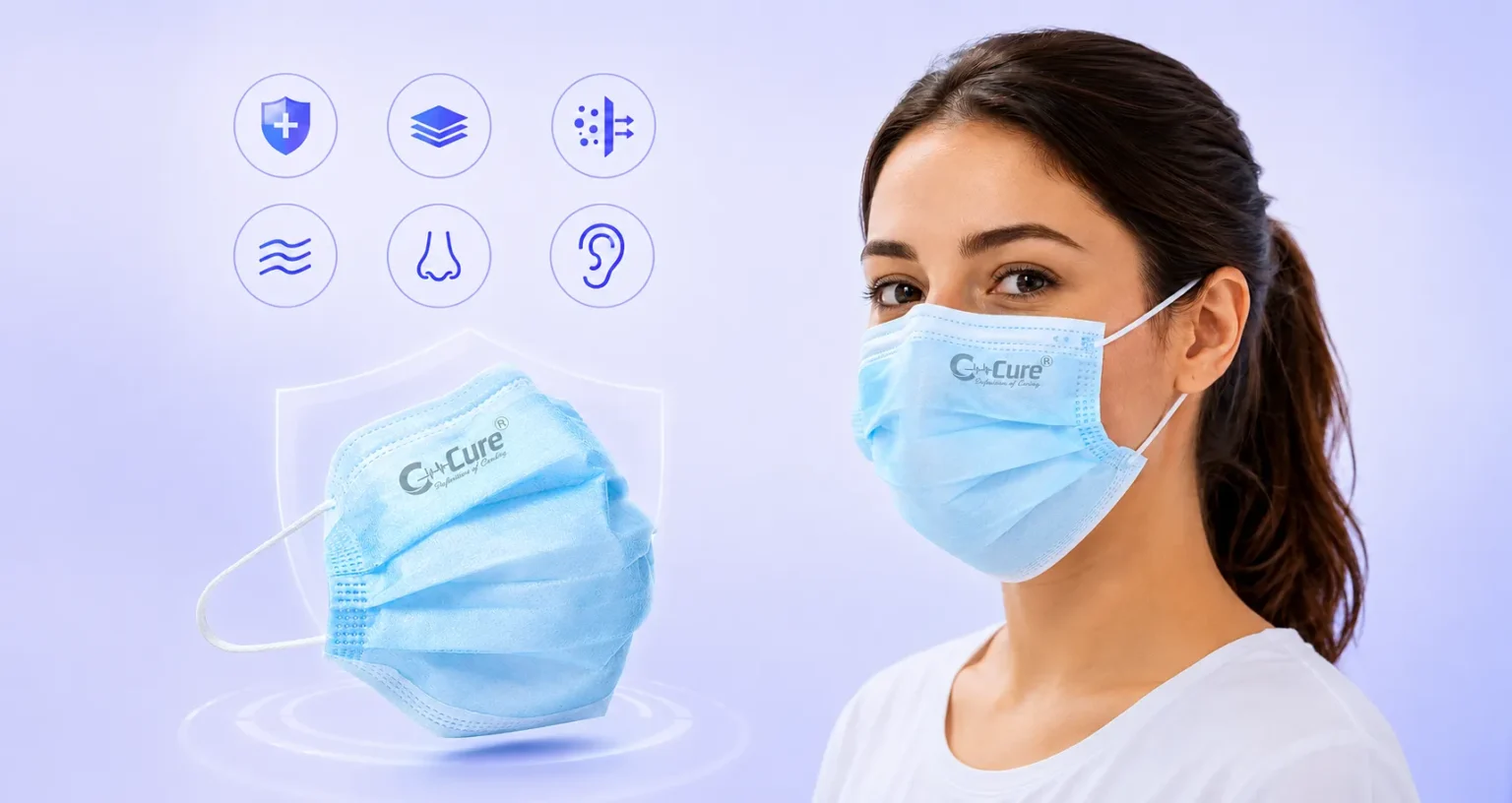 C-Cure Disposable Face Masks