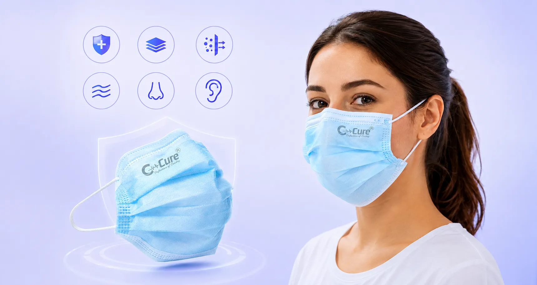 C-Cure Disposable Face Masks