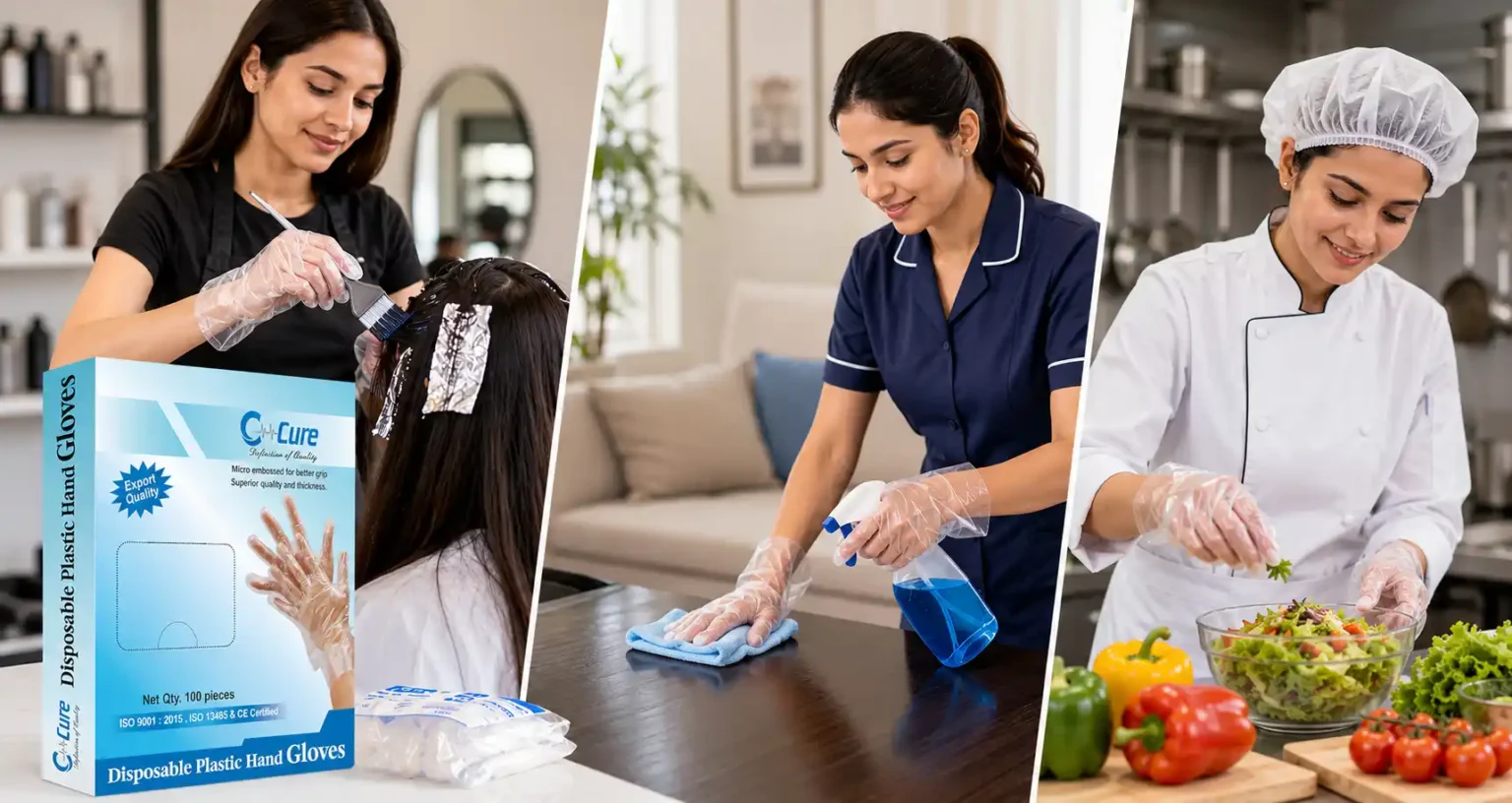Disposable Plastic Transparent Hand Gloves