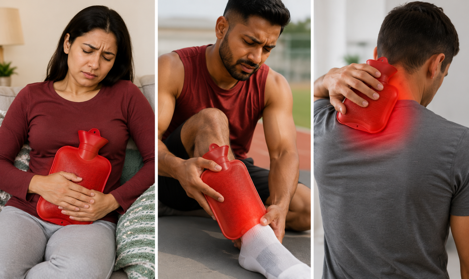 Hot Water Bags Help Relieve Muscle Pain, Cramps and Injuries